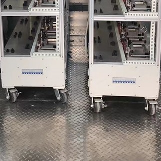 Base control cabinet and lockable casters of aluminum frame electronic burn-in aging rack