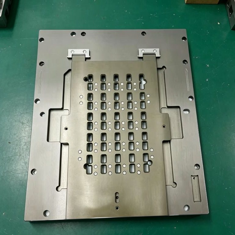 Slide type SMT selective soldering fixture with sliding inner carrier plate, stainless steel frame for precise PCB selective wave soldering