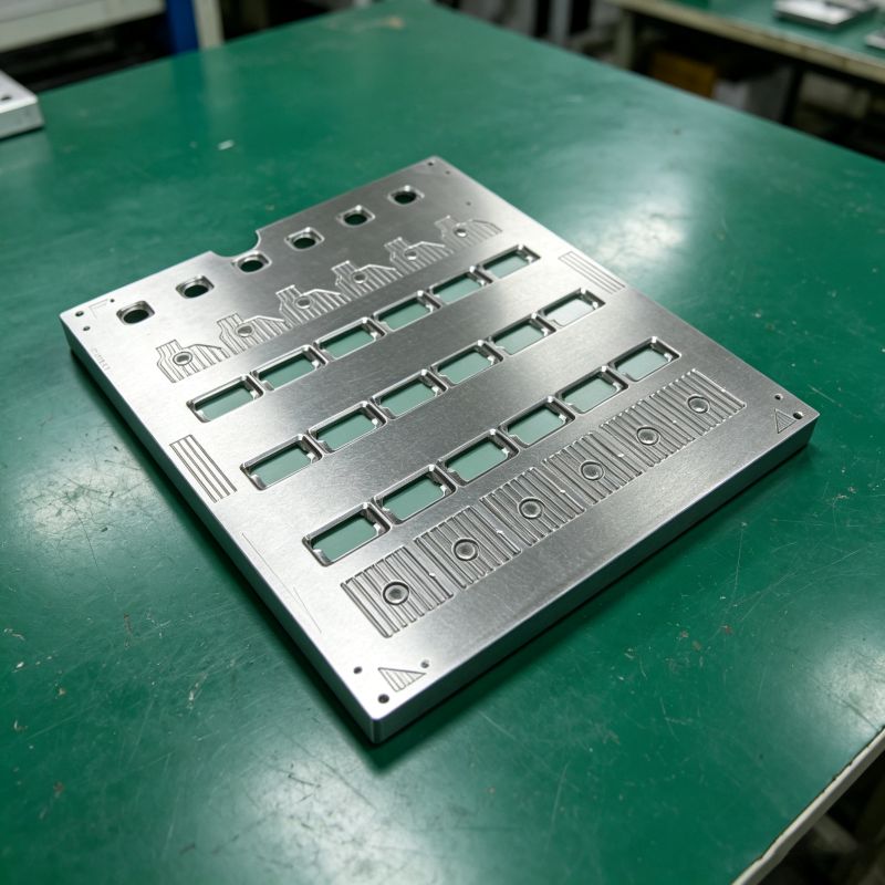 Solid aluminum alloy SMT wave soldering fixture, CNC machined metal carrier plate with array cavities for high precision PCB wave soldering