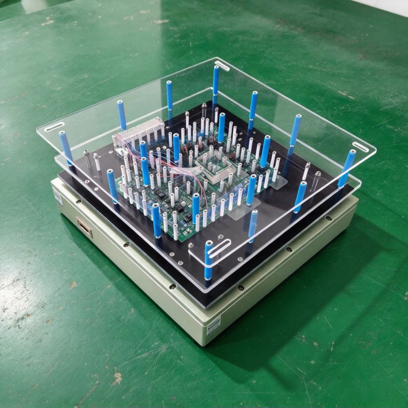 TRI ICT test fixture, press type needle bed for PCBA open short circuit and component parameter